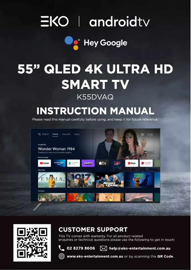 Image de la première page du manuel de l'appareil K650USGQ2