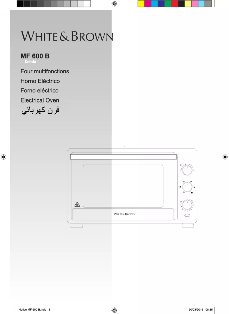 Page 1 of the manual User Manual White And Brown MF 600 B