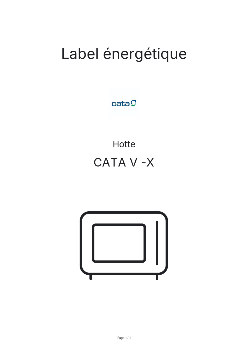 Image de la première page du manuel de l'appareil V -X