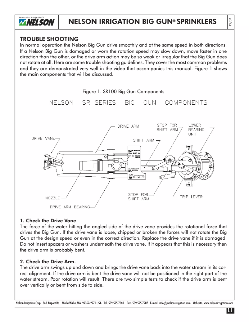 Image de la première page du manuel de l'appareil 100 Series Big Gun