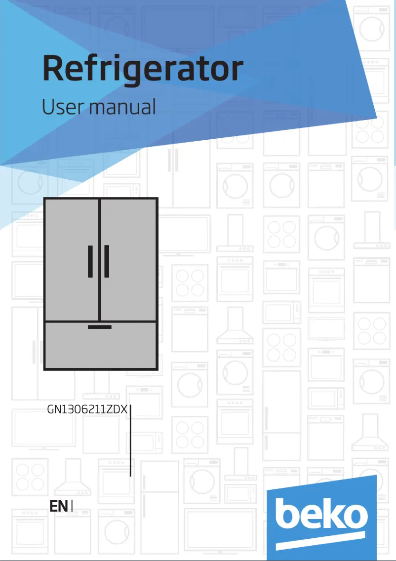 Page 1 de la notice Manuel utilisateur Beko GN1306211ZDX