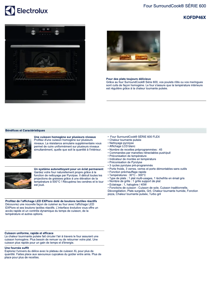 Image de la première page du manuel de l'appareil KOFDP46X