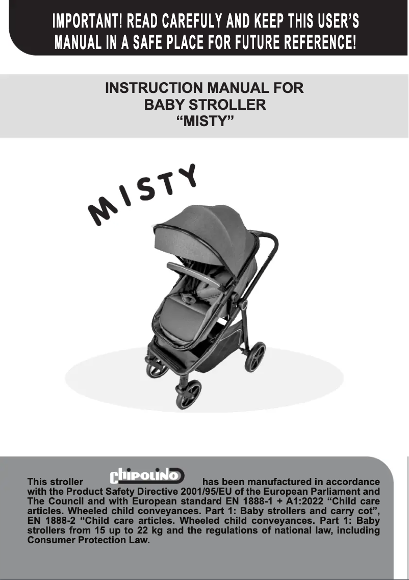 Página 1 del manual Manual de usuario Chipolino Misty