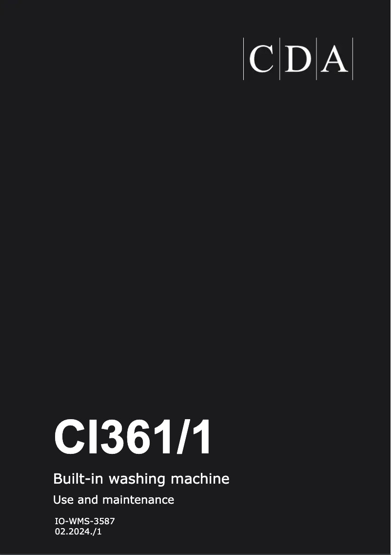 Page 1 de la notice Manuel utilisateur CDA CI361