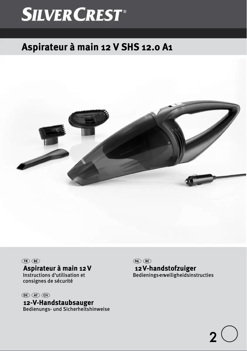 Page 1 de la notice Manuel utilisateur SilverCrest SHS 12.0 A1