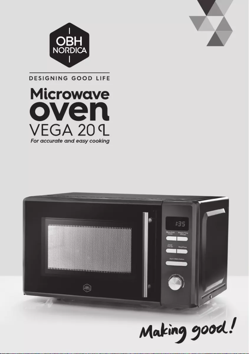 Page 1 de la notice Manuel utilisateur OBH Nordica Vega 7541