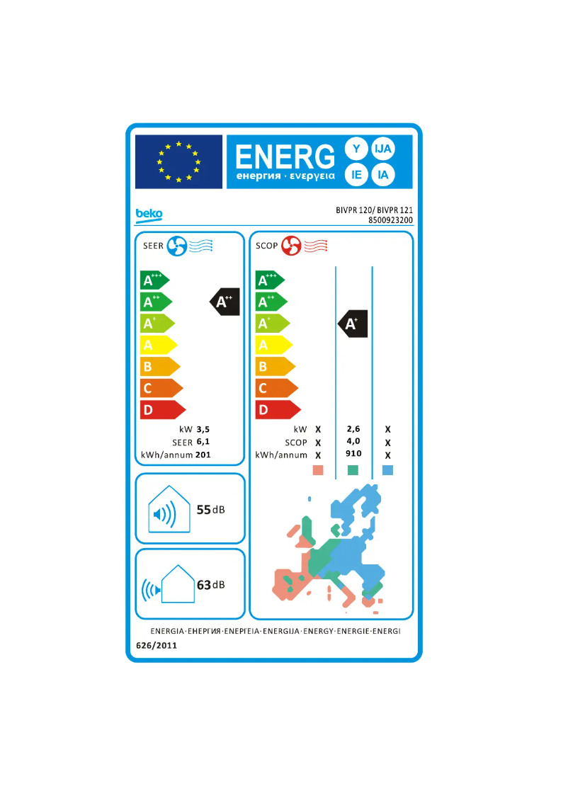 Image de la première page du manuel de l'appareil BIVPR120