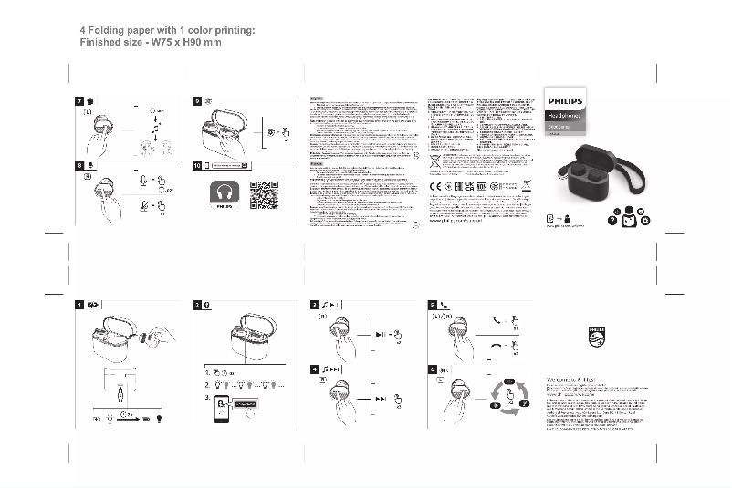 Page 1 of the manual Quick Start Guide Philips TAA5508