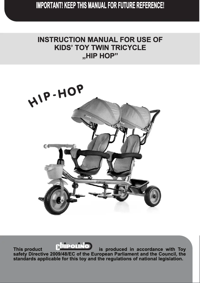 Image de la première page du manuel de l'appareil Hip Hop