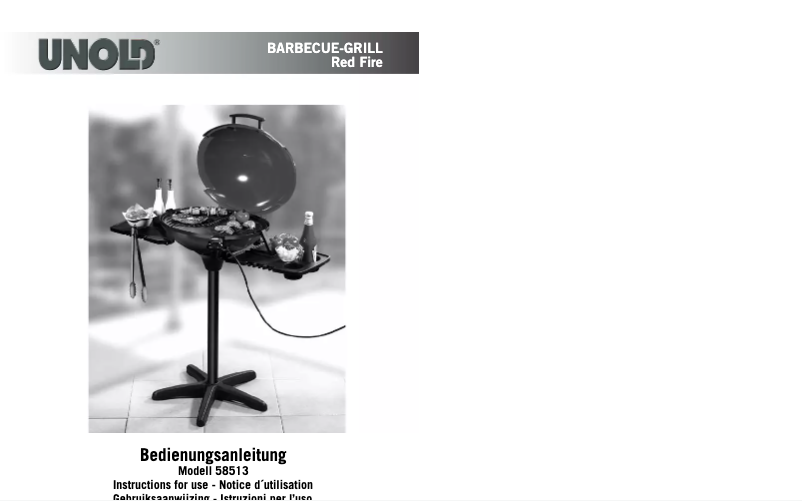 Page n°1 - Manuel utilisateur Unold 58513