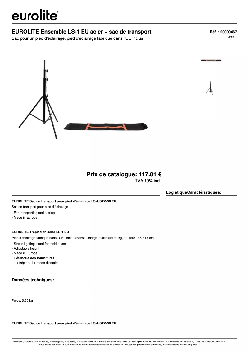 Image de la première page du manuel de l'appareil LS-1 EU