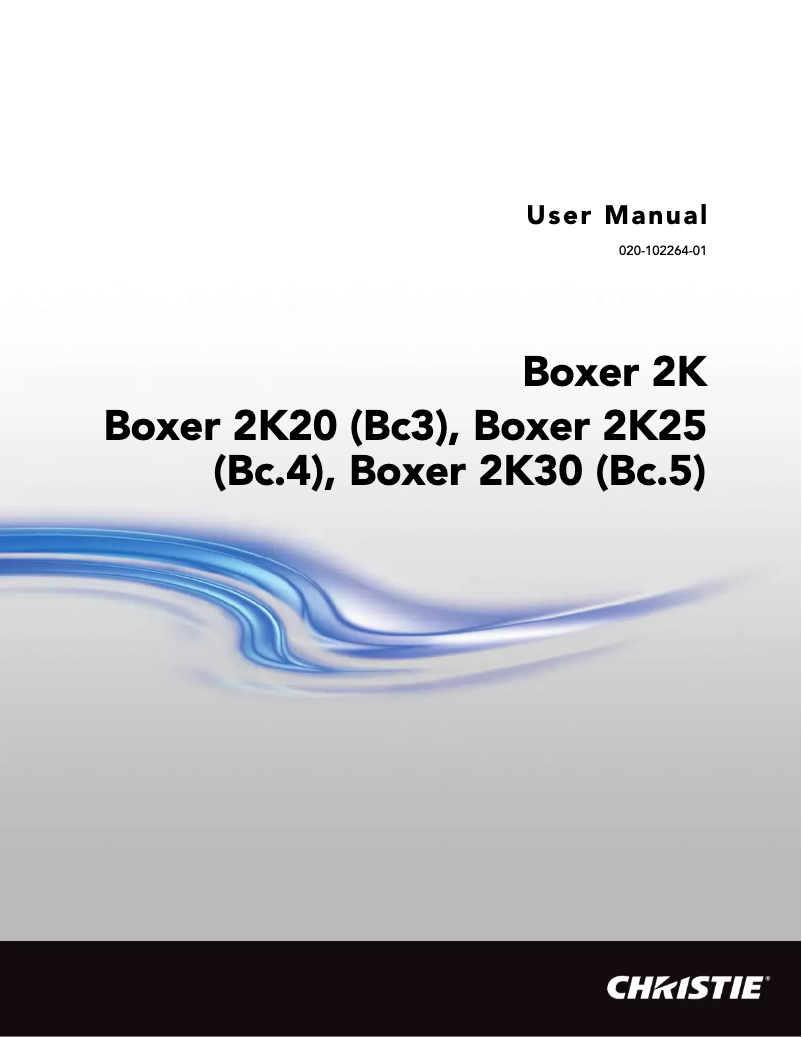 Image de la première page du manuel de l'appareil Boxer 2K30