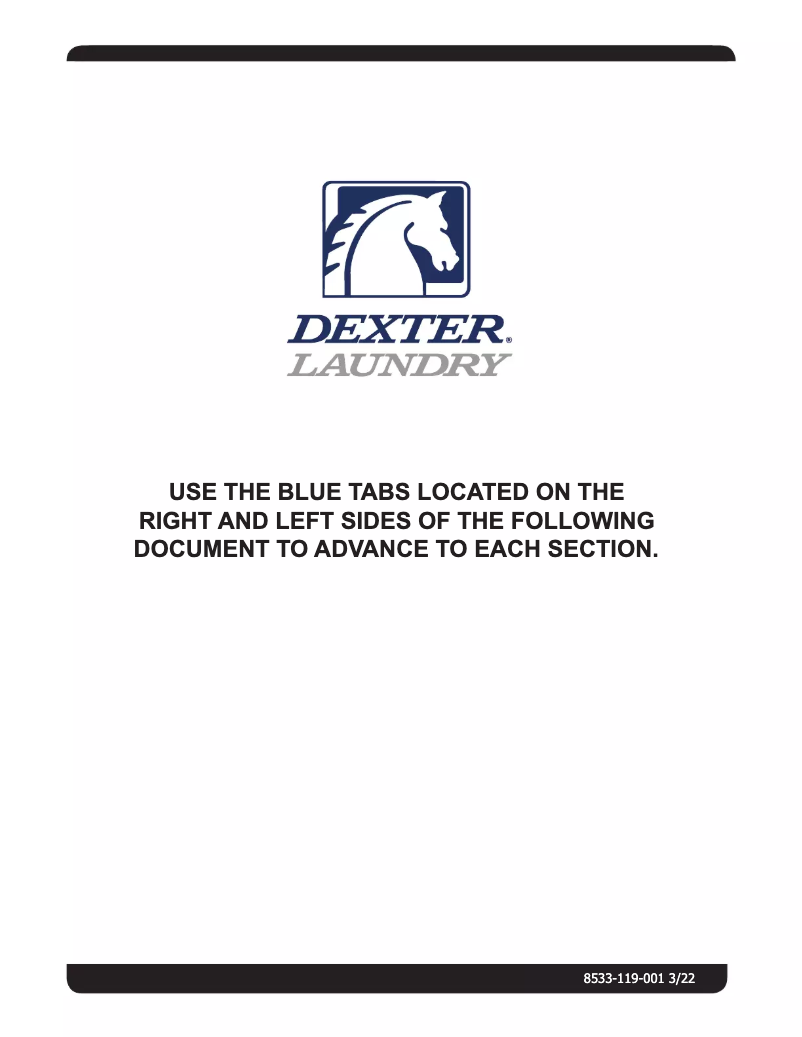 Page n°1 - Manuel utilisateur Dexter Laundry T-450 SWD Express