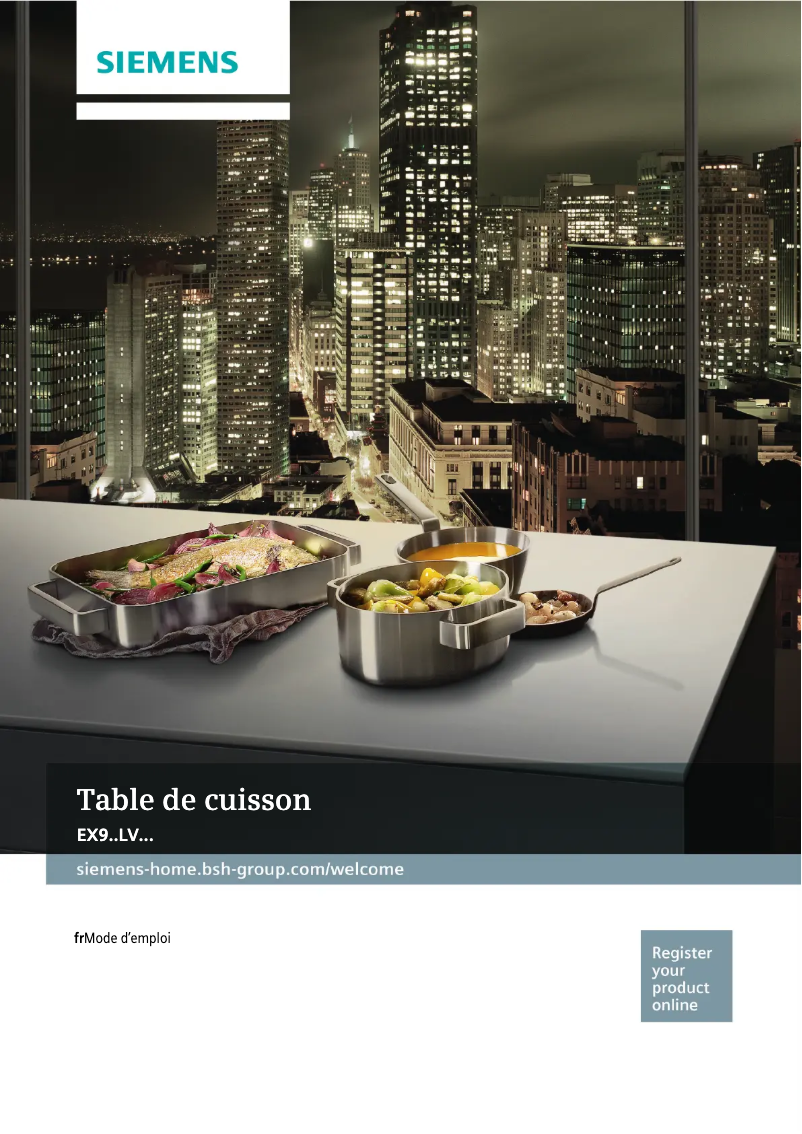 Image de la première page du manuel de l'appareil iQ700 EX977LVV5E