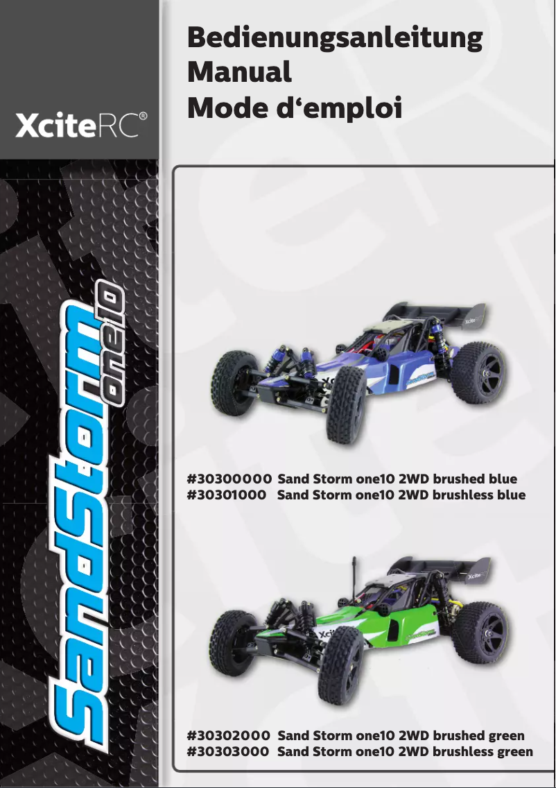 Page 1 de la notice Manuel utilisateur XciteRC SandStorm one10