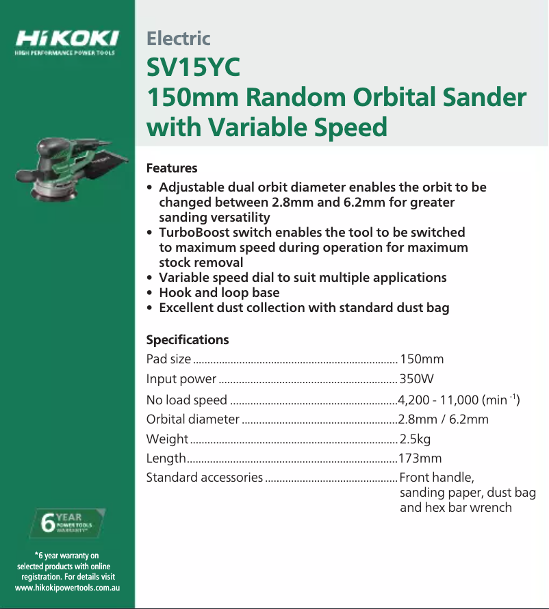 Image de la première page du manuel de l'appareil SV 15YC