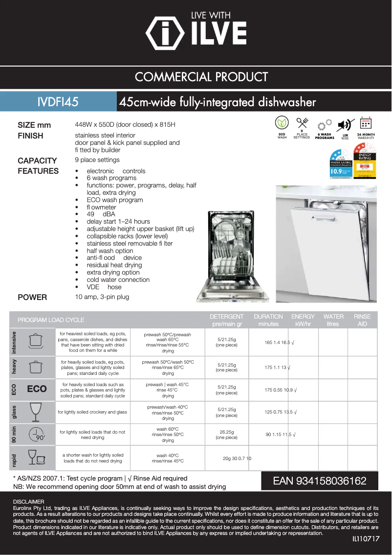 Image de la première page du manuel de l'appareil IVDFI45