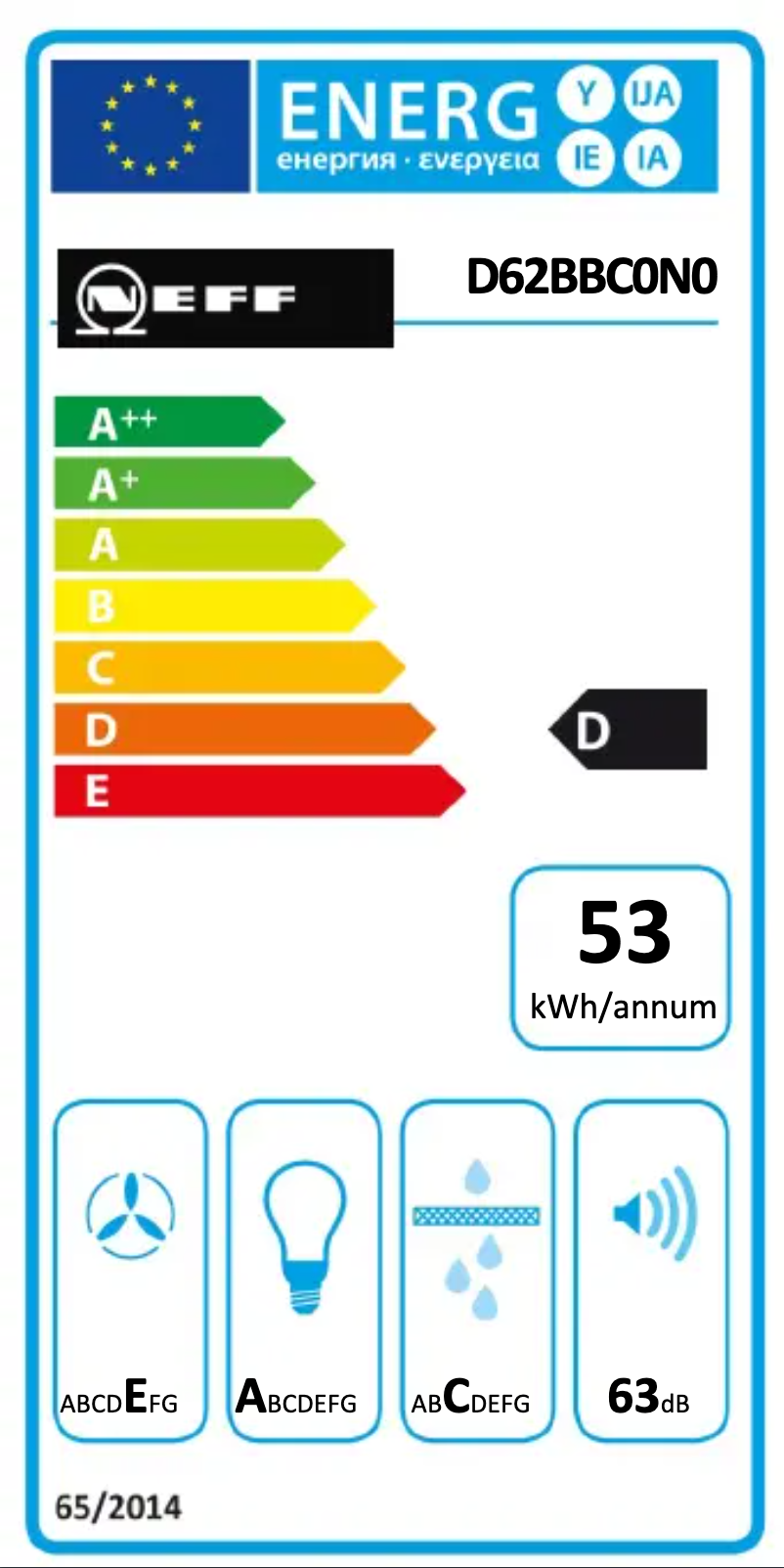 Page 1 de la notice Manuel utilisateur Neff DBBC620N