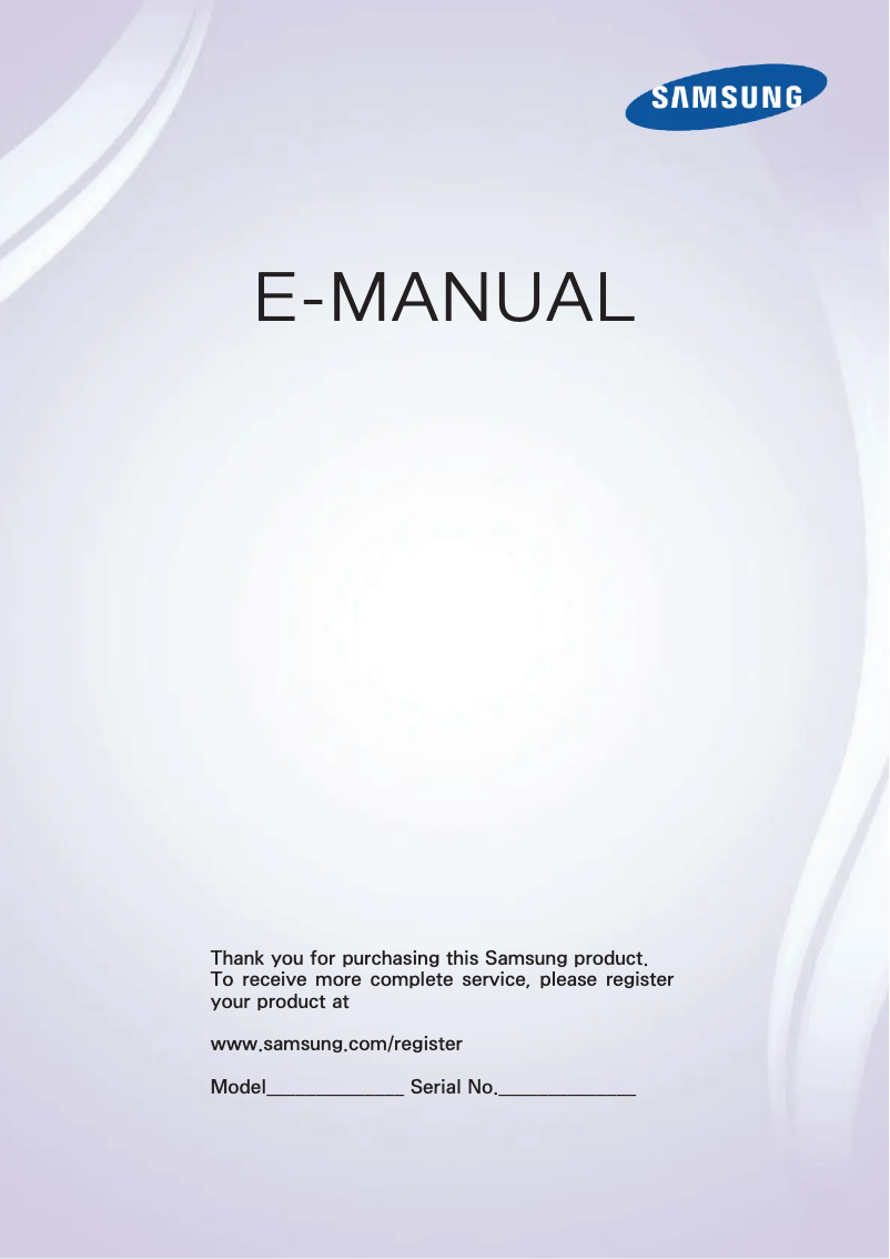 Image de la première page du manuel de l'appareil UE50F6800
