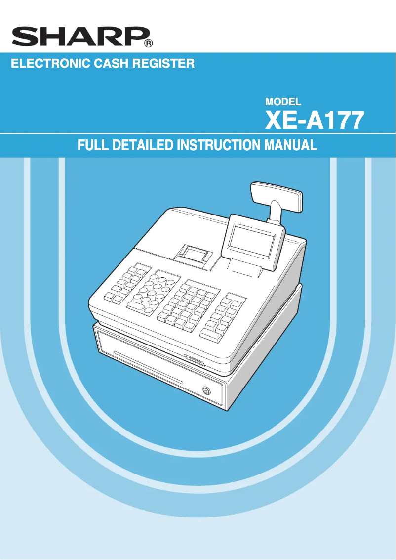 Page n°1 - Manuel utilisateur Sharp XE-A177