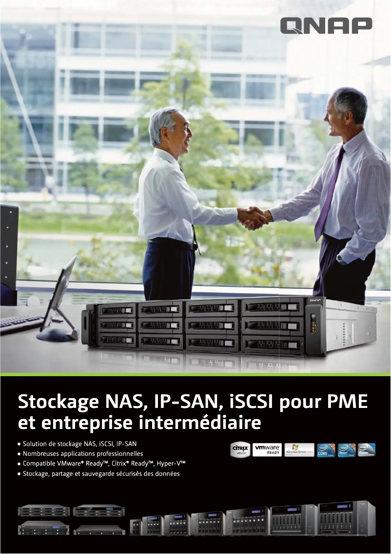 Page 1 de la notice Fiche technique QNAP TS-412U