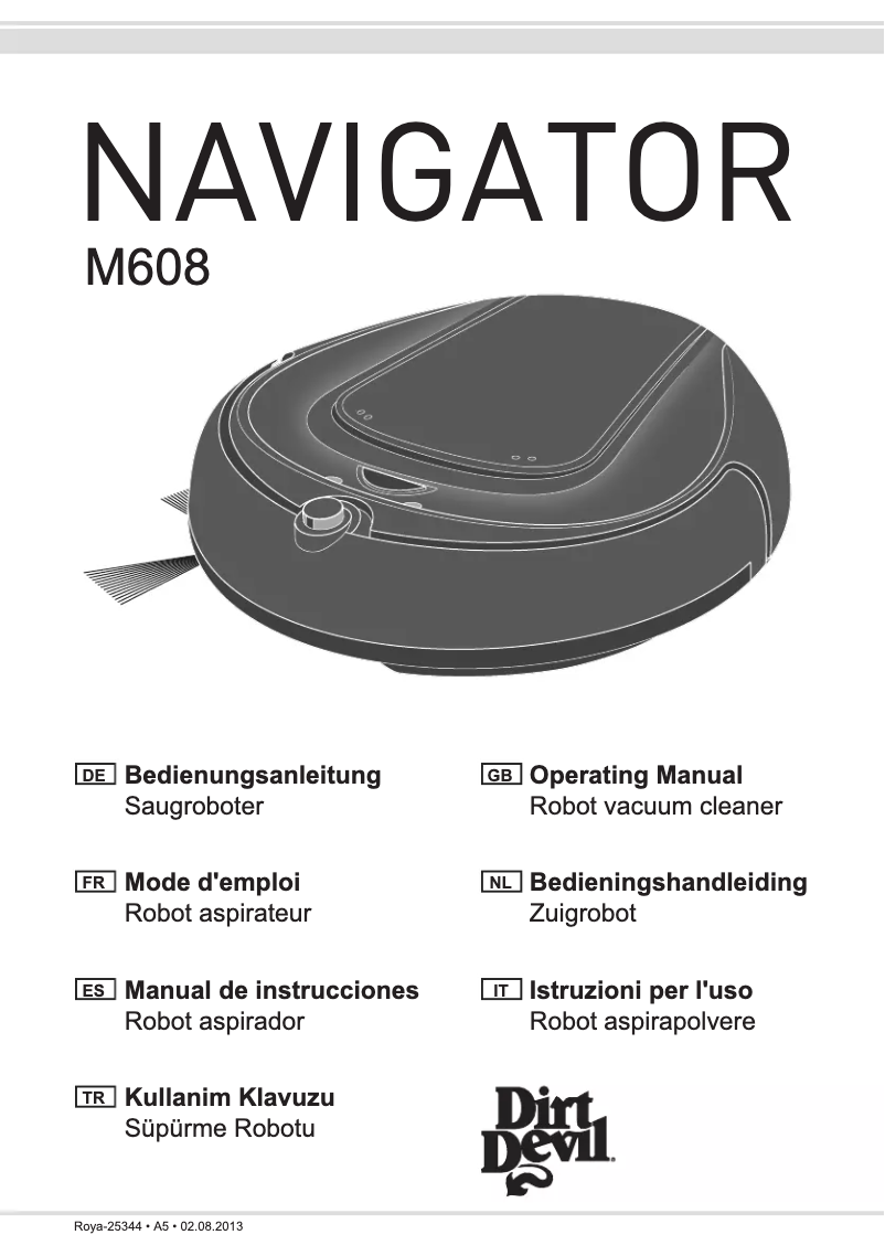 Image de la première page du manuel de l'appareil Navigator M608