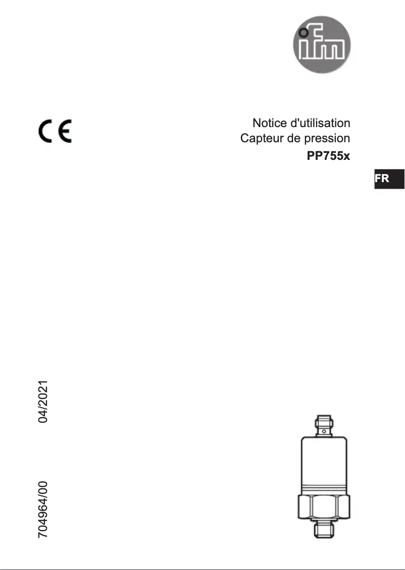 Page n°1 - Manuel utilisateur IFM PP7551