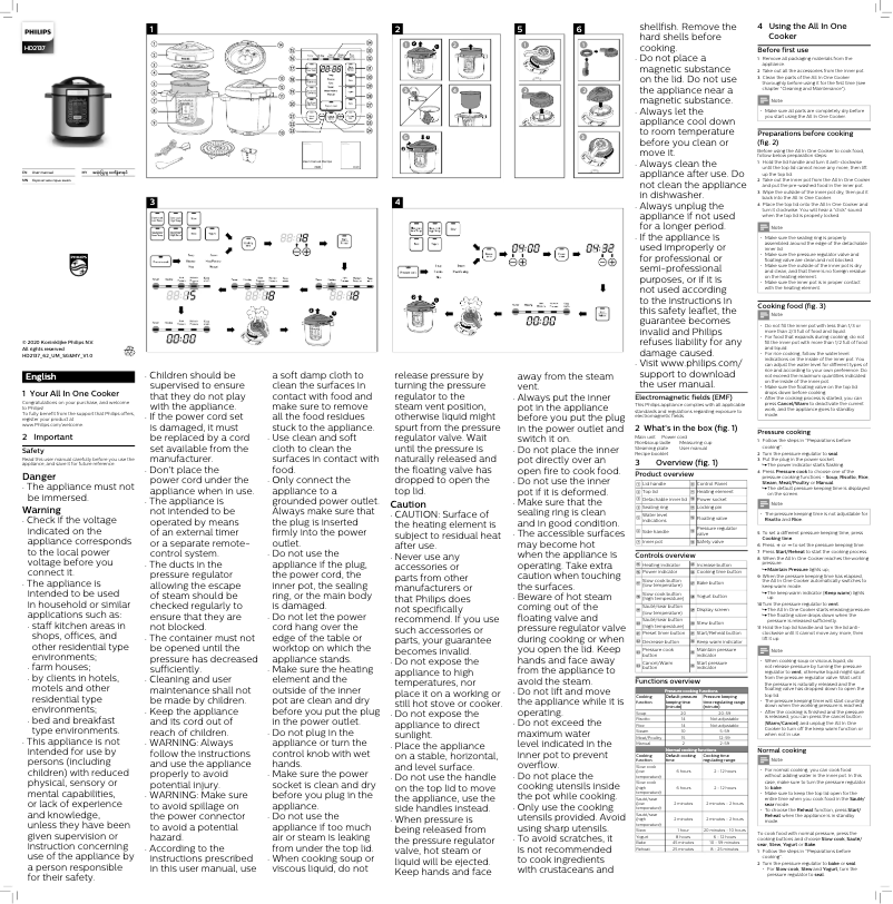 Página 1 del manual Manual de usuario Philips Viva Collection HD2137