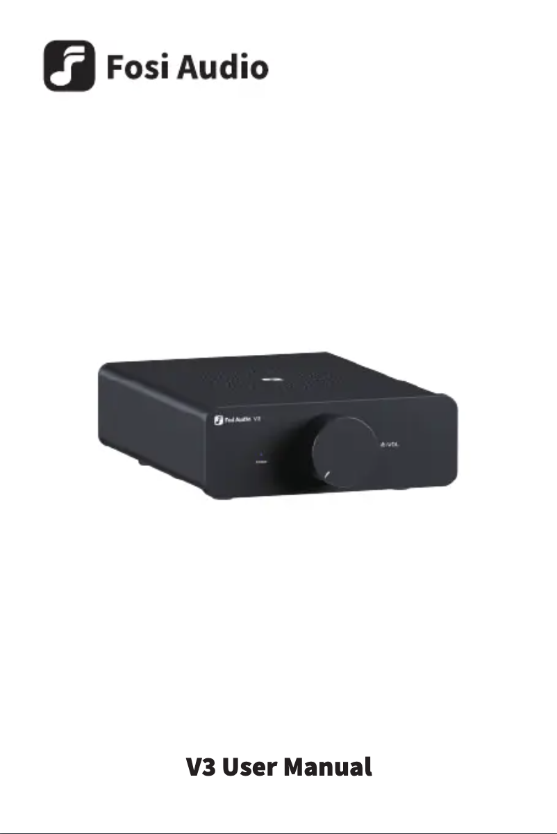 Page n°1 - Manuel utilisateur Fosi Audio V3