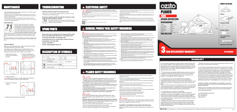 Image de la première page du manuel de l'appareil PLR-5000U