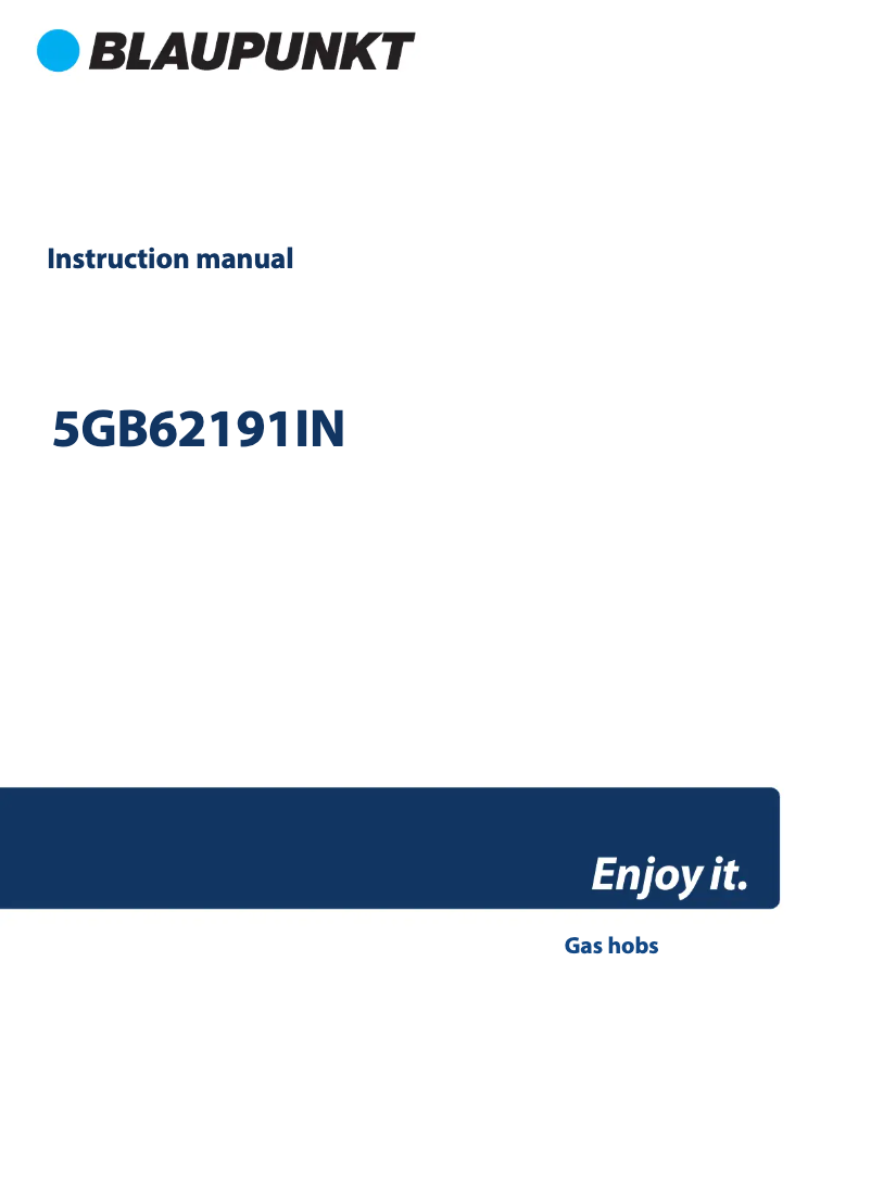 Página 1 del manual Guía de instalación Blaupunkt 5GB62191IN