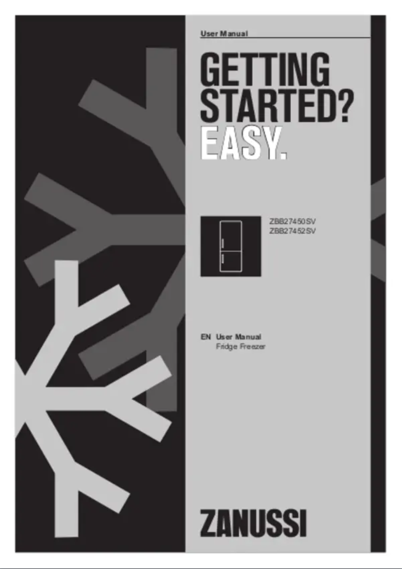 Page 1 de la notice Manuel utilisateur Zanussi ZBB27450SV