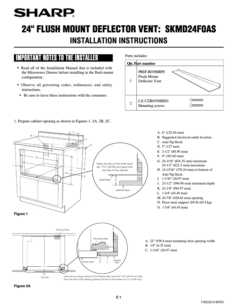 Page n°1 - Manuel utilisateur Sharp SKMD30F0AS