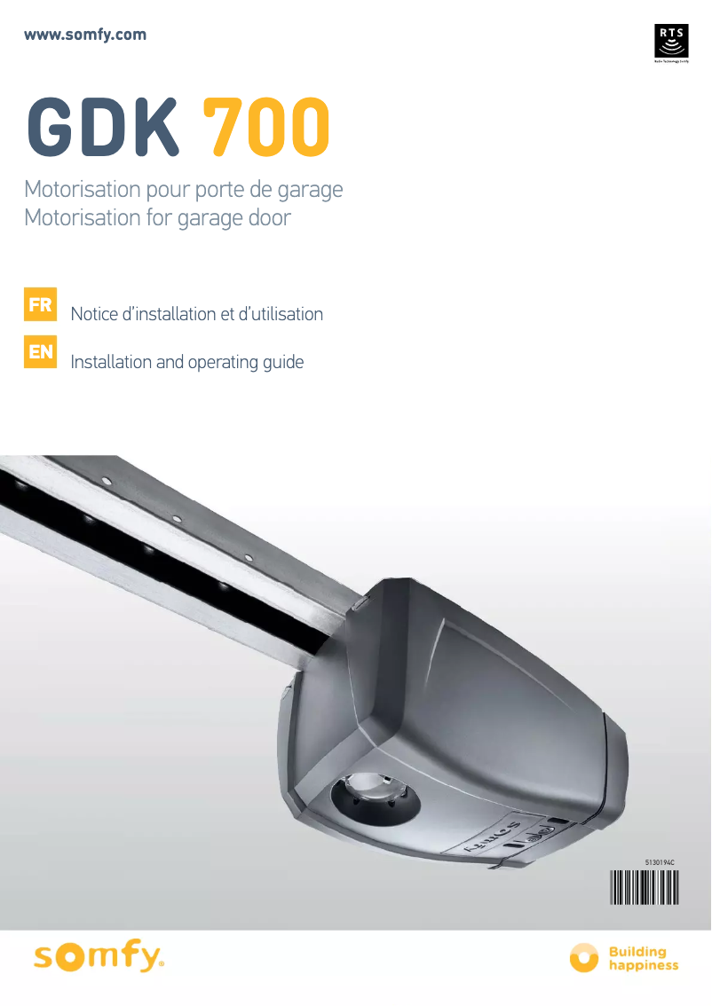 Image de la première page du manuel de l'appareil GDK 1100