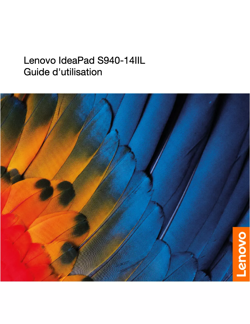 Page n°1 - Manuel utilisateur Lenovo IdeaPad S940