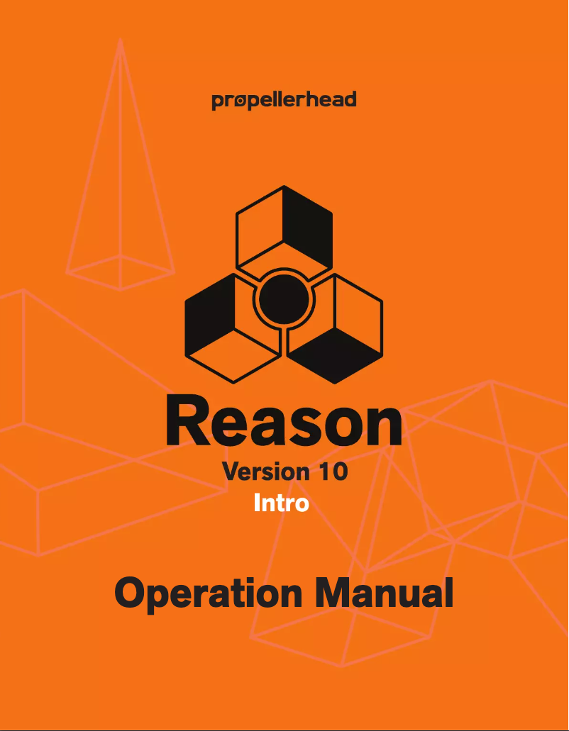 Imagen de la primera página del manual del dispositivo Reason Intro 10.0