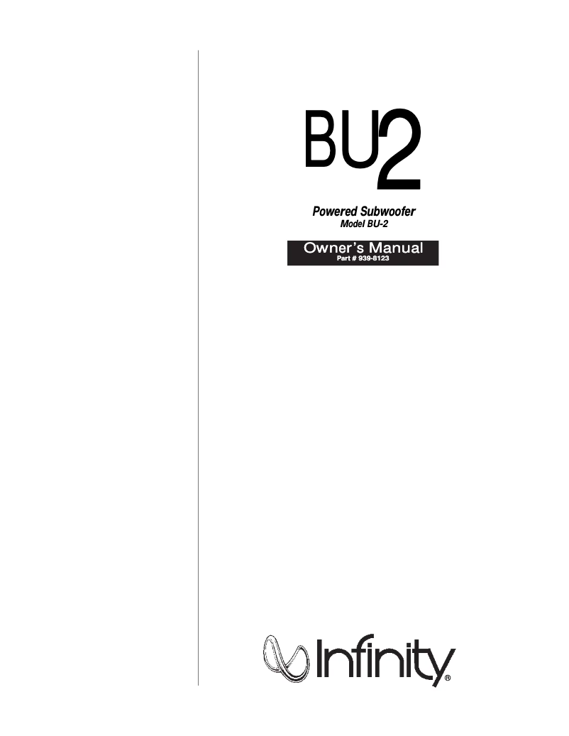 Imagen de la primera página del manual del dispositivo BU-2