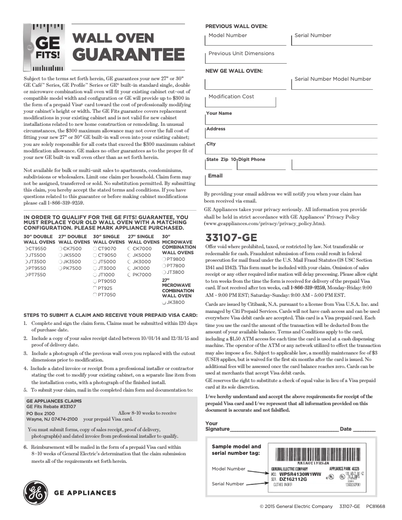 Page n°1 - Brochure GE JT5500DFBB