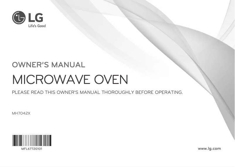 Page 1 de la notice Manuel utilisateur LG MH7042X