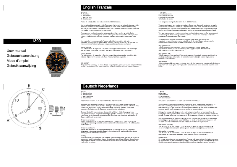 Image de la première page du manuel de l'appareil 1390