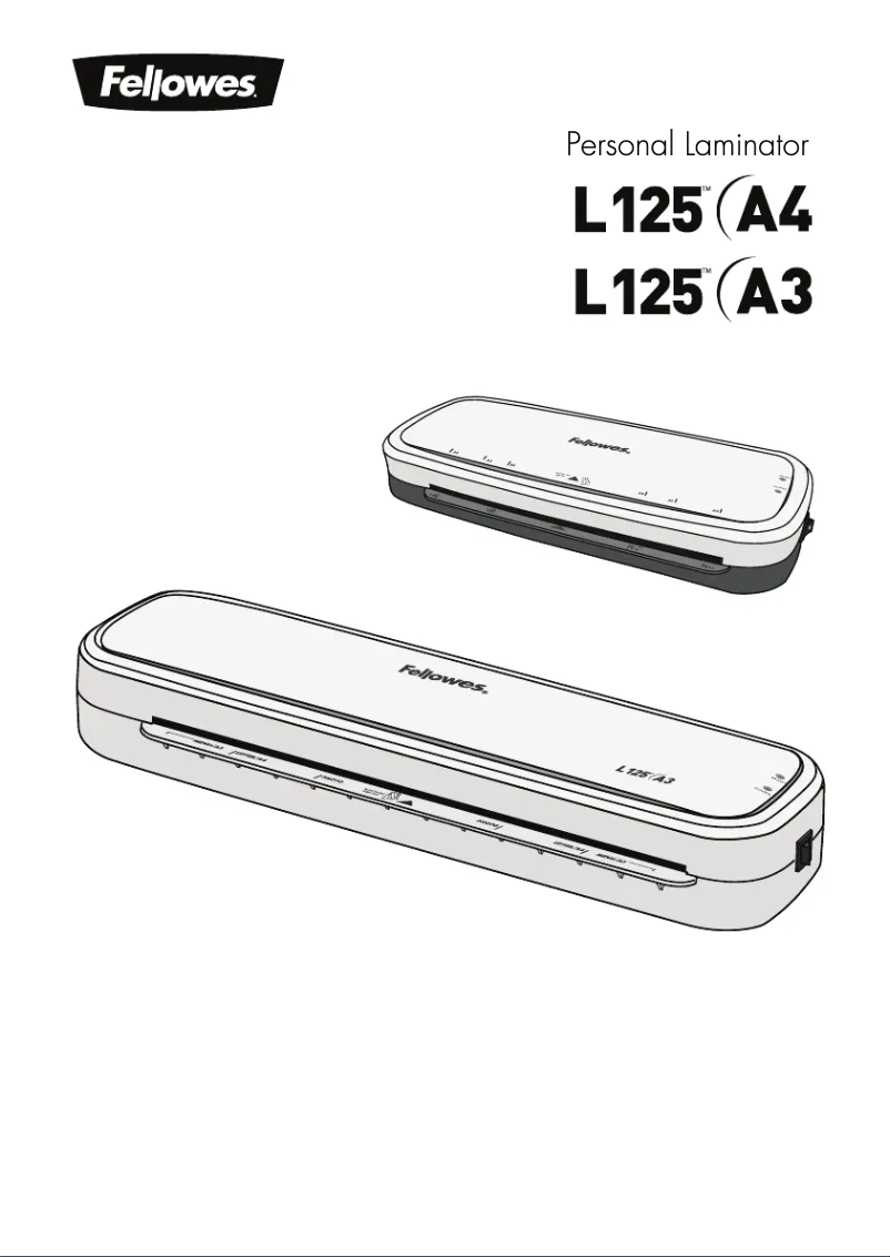 Page n°1 - Manuel utilisateur Fellowes L125-A3