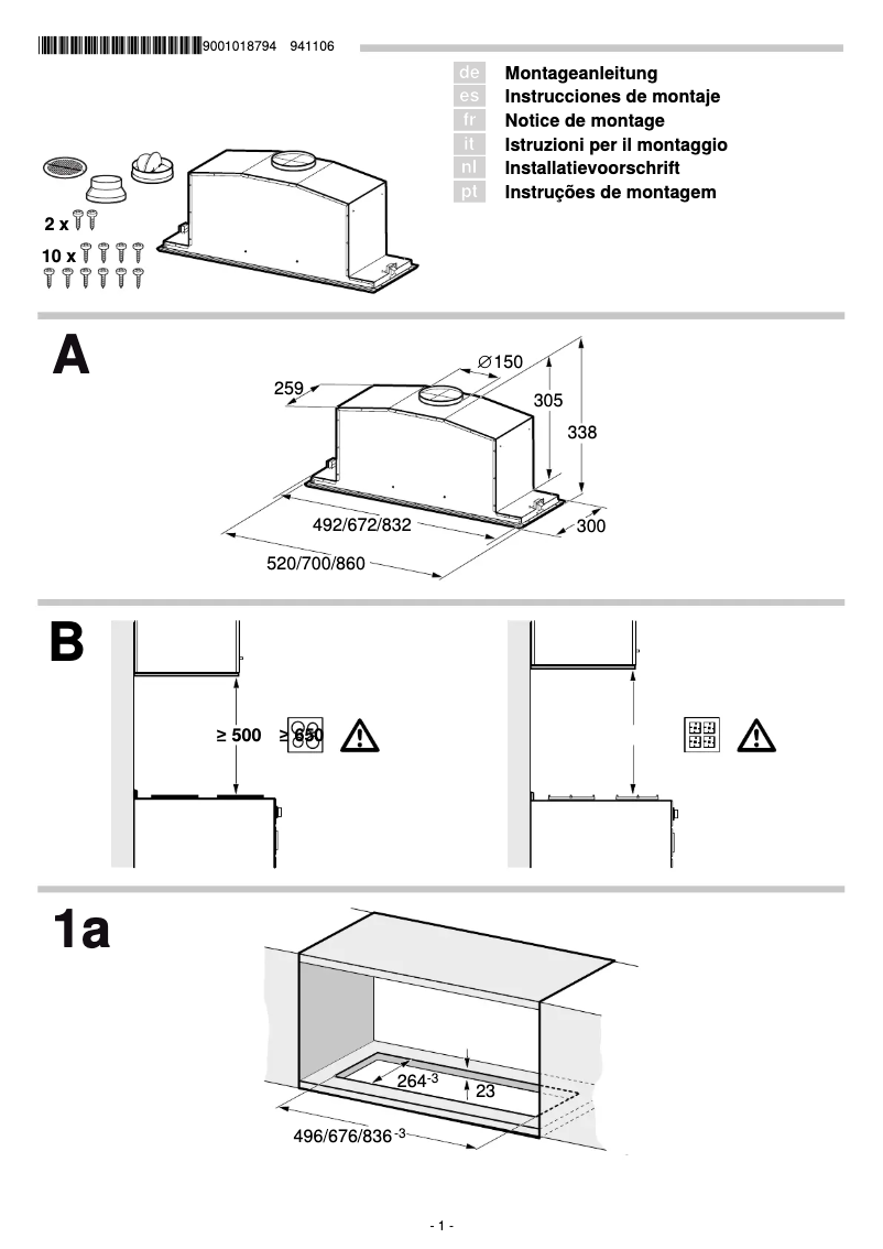 Página 1 del manual Manual de usuario Neff DMH 5546 N