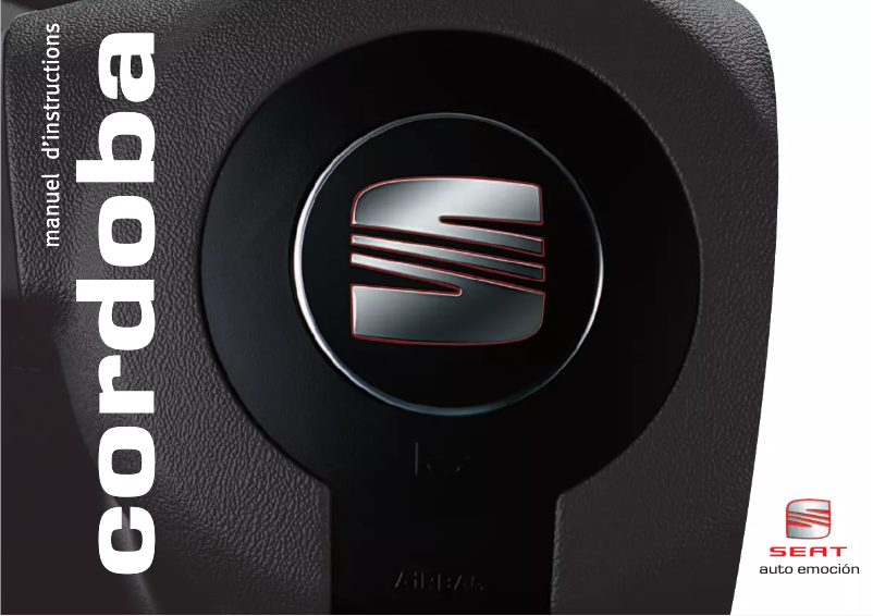 Page 1 de la notice Manuel utilisateur Seat Cordoba (2005)
