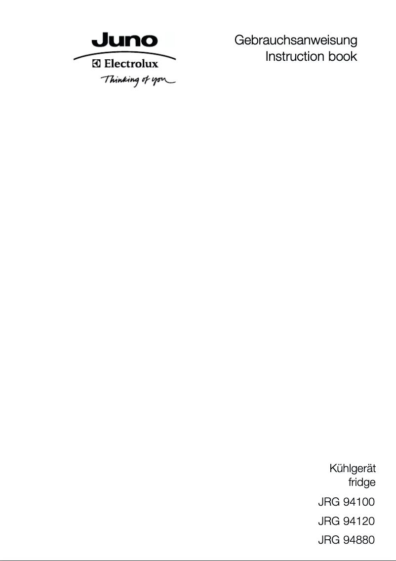 Página 1 del manual Manual de usuario Juno Electrolux JRG94120