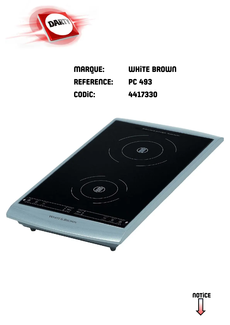 Page n°1 - Manuel utilisateur White And Brown PC493
