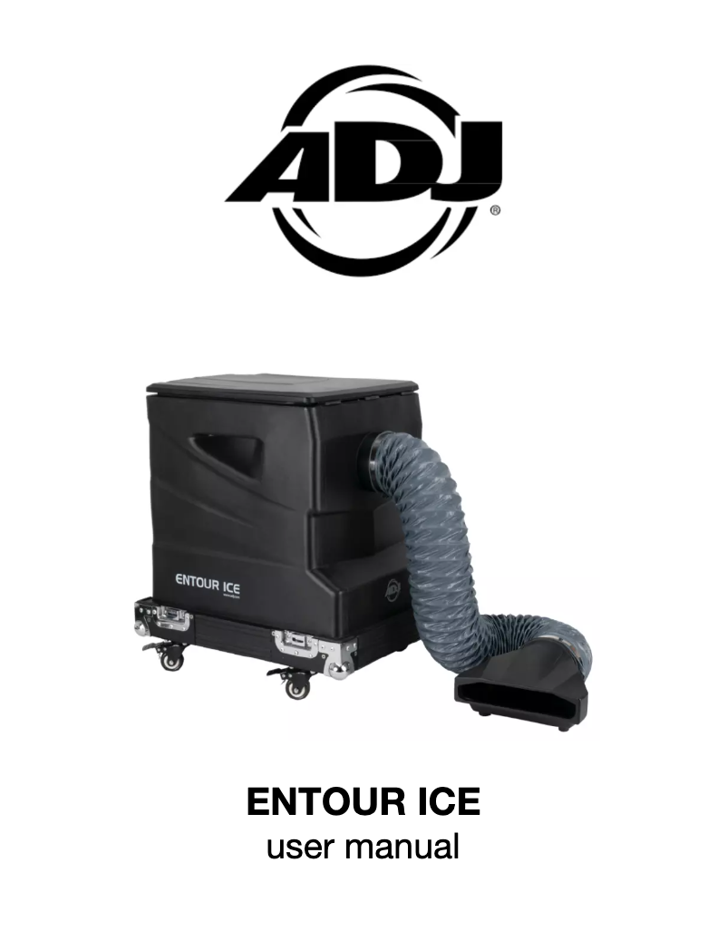 Image de la première page du manuel de l'appareil Entour ICE