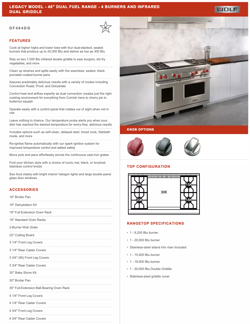 Image de la première page du manuel de l'appareil DF484DG