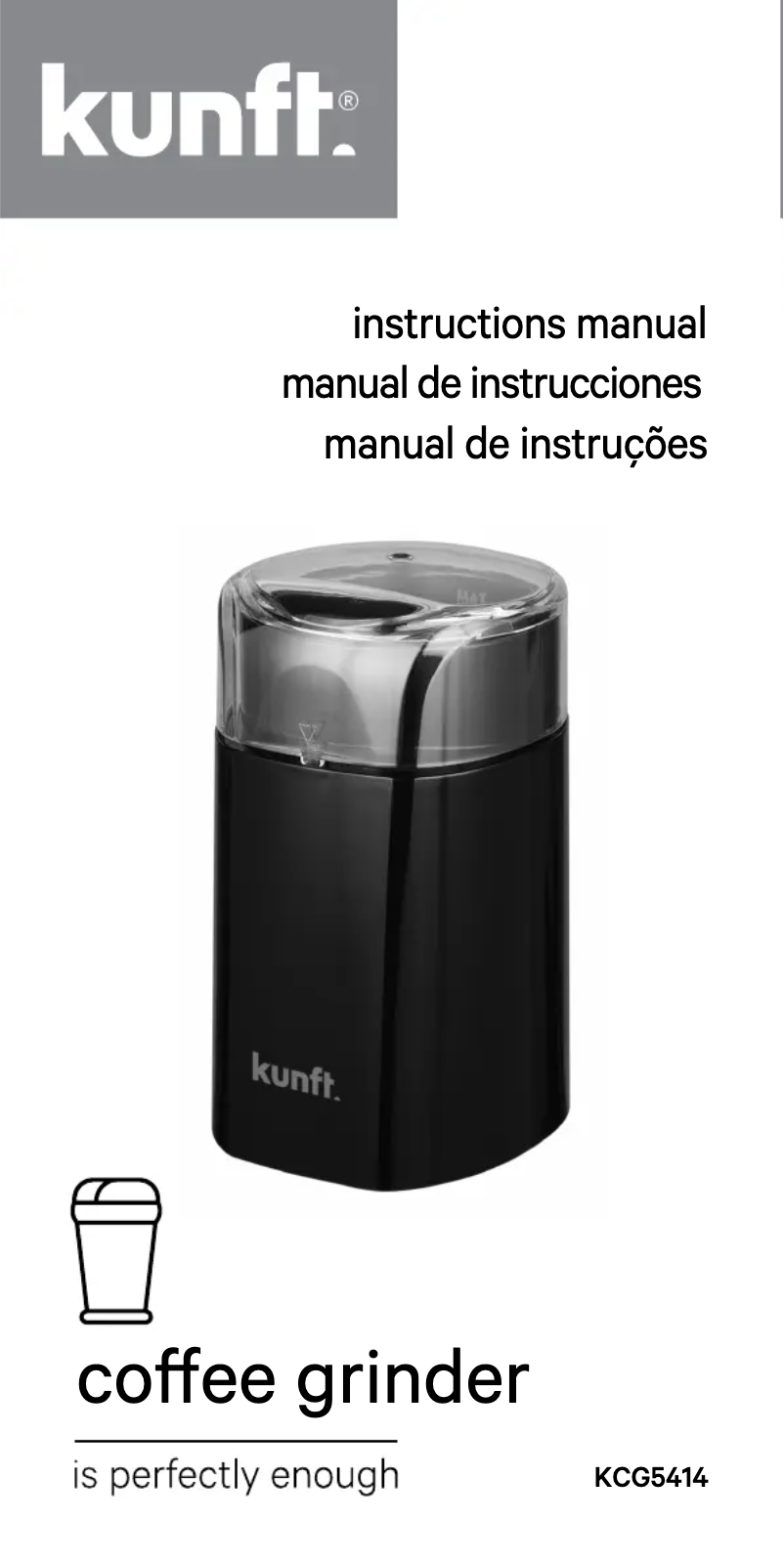 Page 1 de la notice Manuel utilisateur Kunft KCG5414