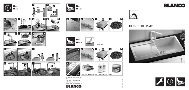 Page n°1 - Manuel utilisateur BLANCO IDESSA 6 S