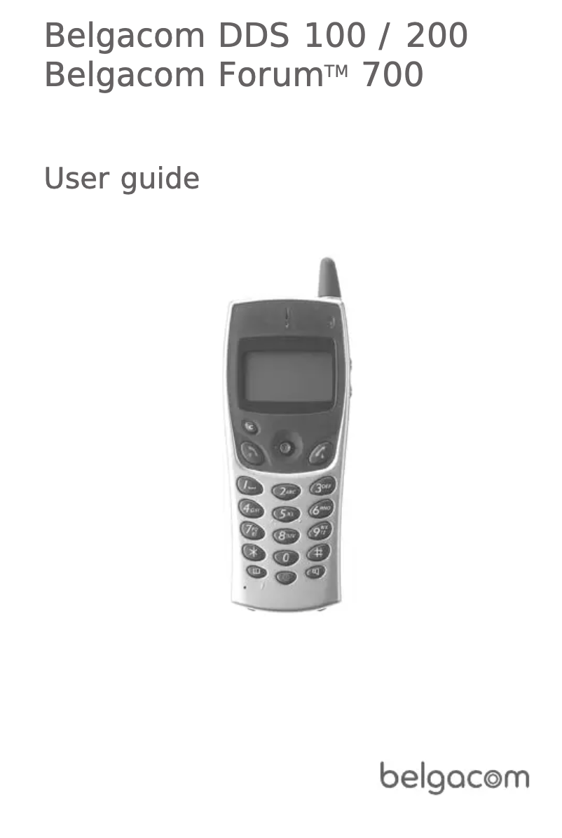 Página 1 del manual Manual de usuario Belgacom DDS 200